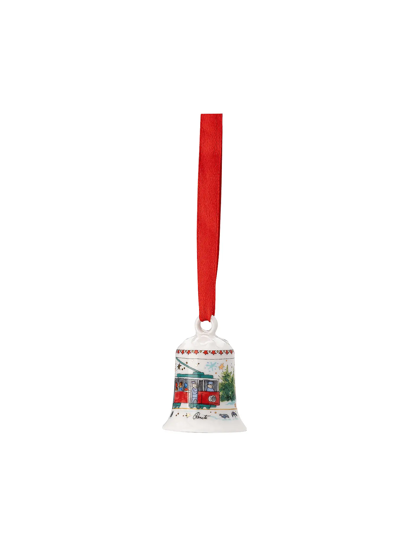 HUTSCHENREUTHER | Weihnachts Porzellan Mini Glocke Kinderchor | bunt